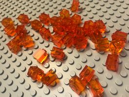 Lego 12 x Stein 1x1 (3005) trans.orange