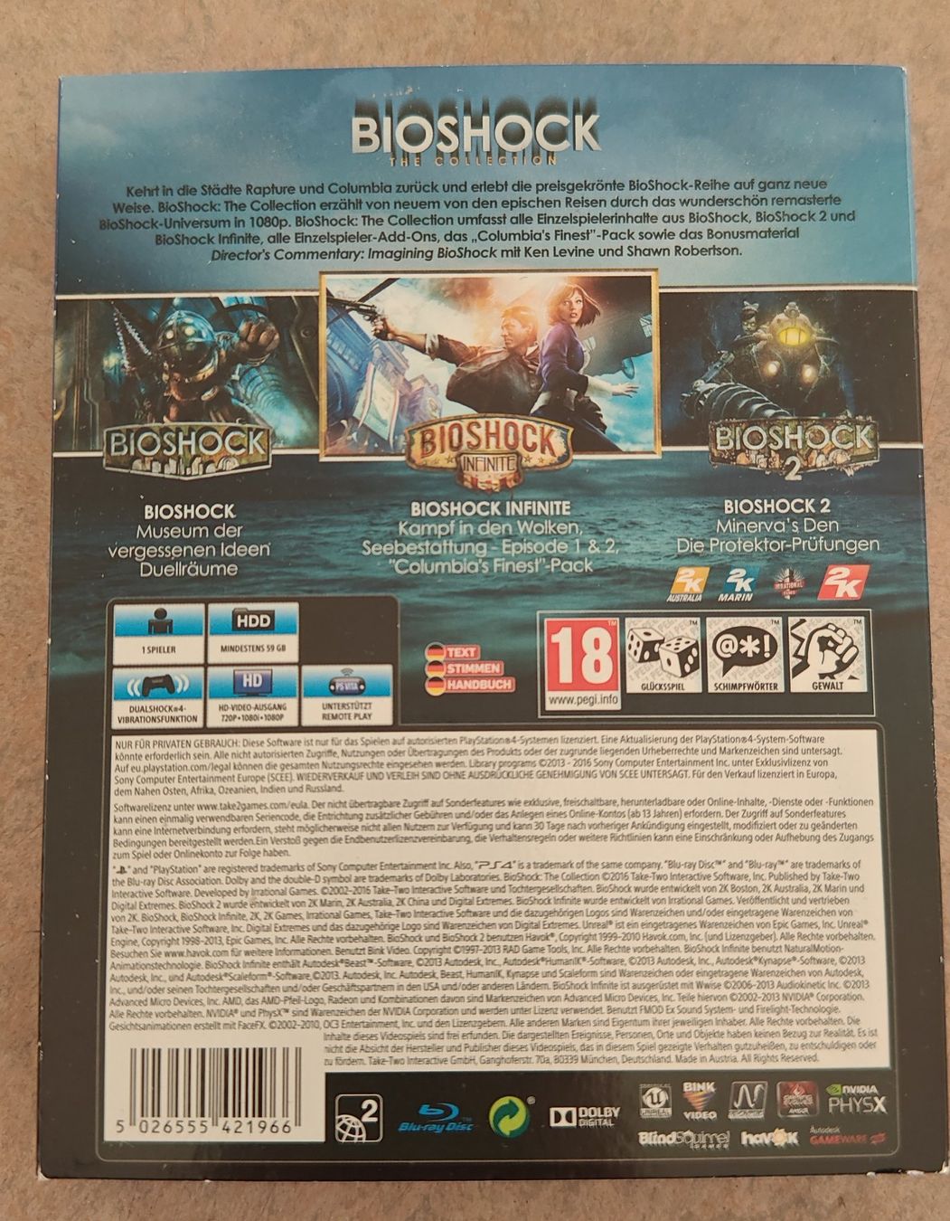 Sony Spiele: Bioshock: The Collection (PS4) – Gebraucht aus Dietikon von 0ldb0y 2