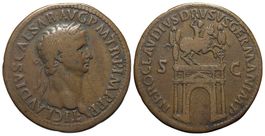 Paduaner Medaille, Sesterz des Claudius, nach Cavino