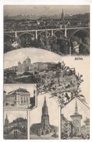 Mehrbild-AK BERN Wappen Bär - Bärengraben