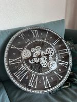 Horloge murale engrenages romains style industriel bon état