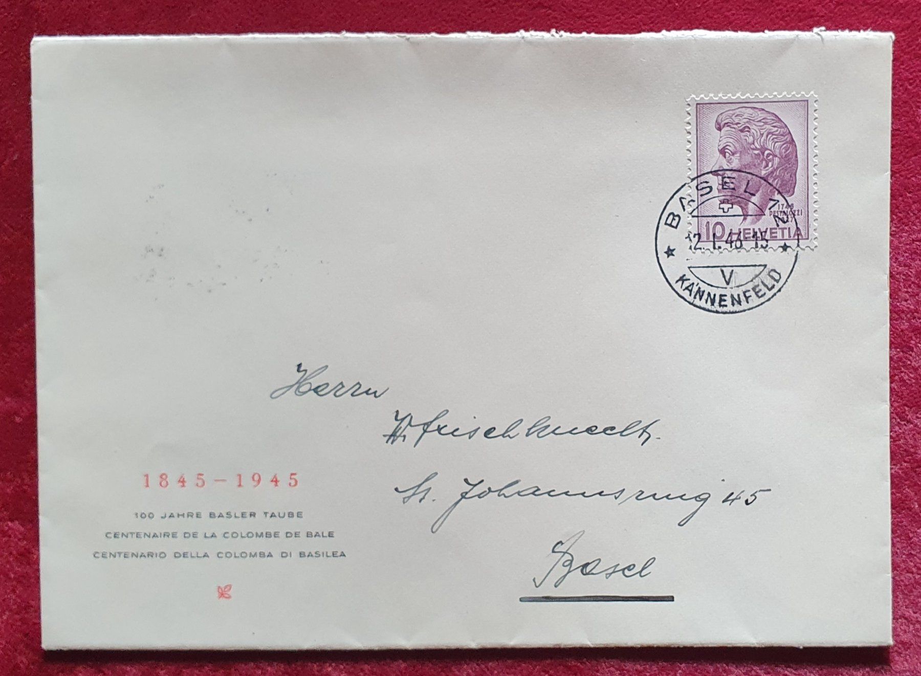 Tutti i francobolli: 1946 Pestalozzi FDC, sauberer BELEG ! – Usato da Kreuzlingen venduto da Rschweiz1