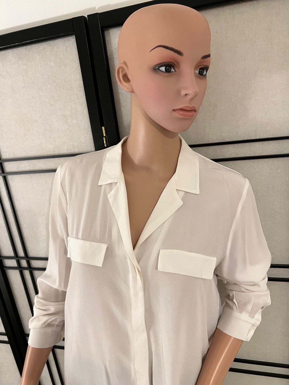 Sandro Camicette: Sandro Bluse Seide und Polyester, Grösse 2 – Usato da Bergdietikon venduto da pinkerton13 5