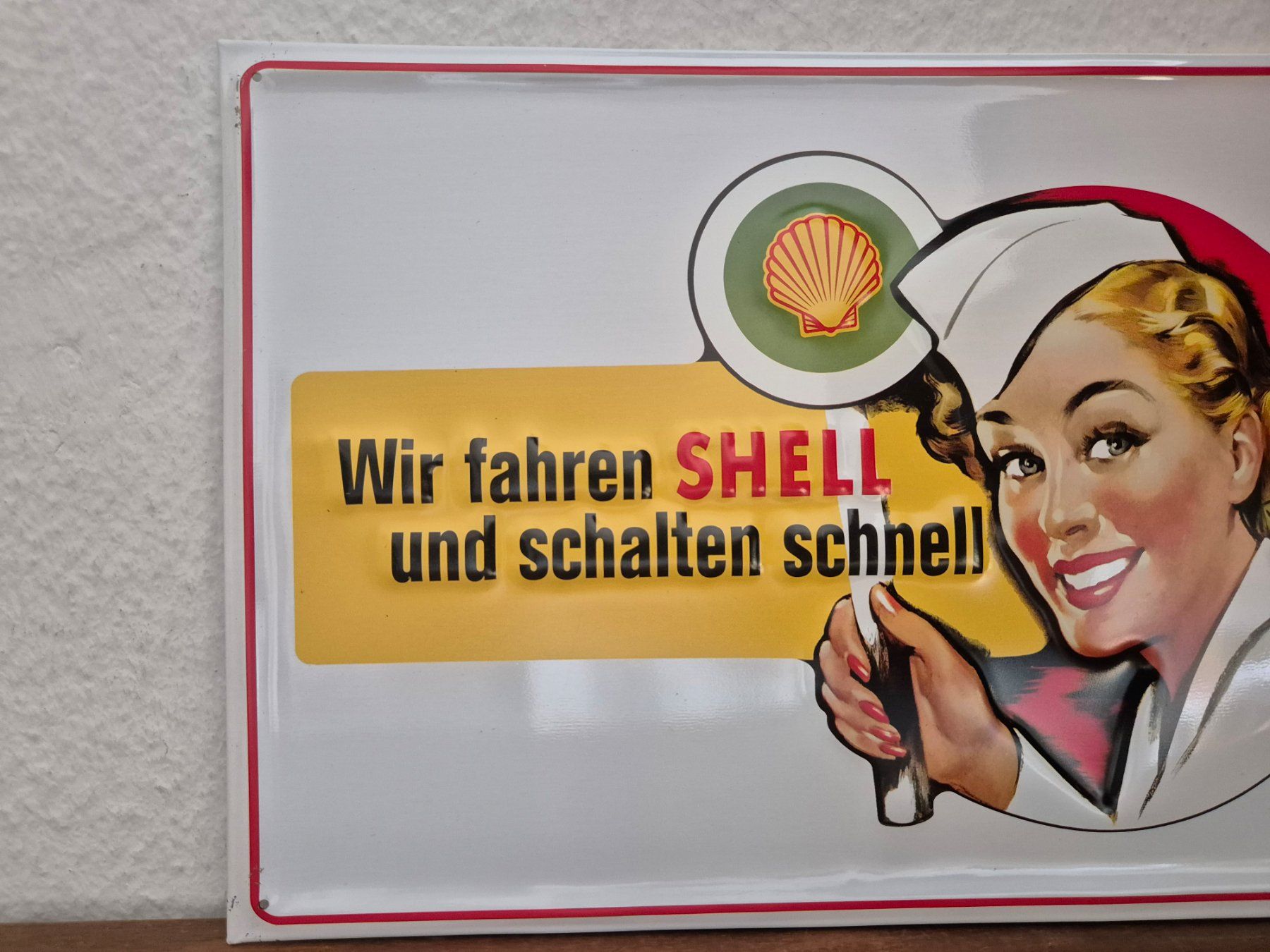 Shell Insegne: Blechschild Shell Tankstelle Tanksäule Limitiert 2001 Blech – Usato da Neuhausen venduto da rraayy 1