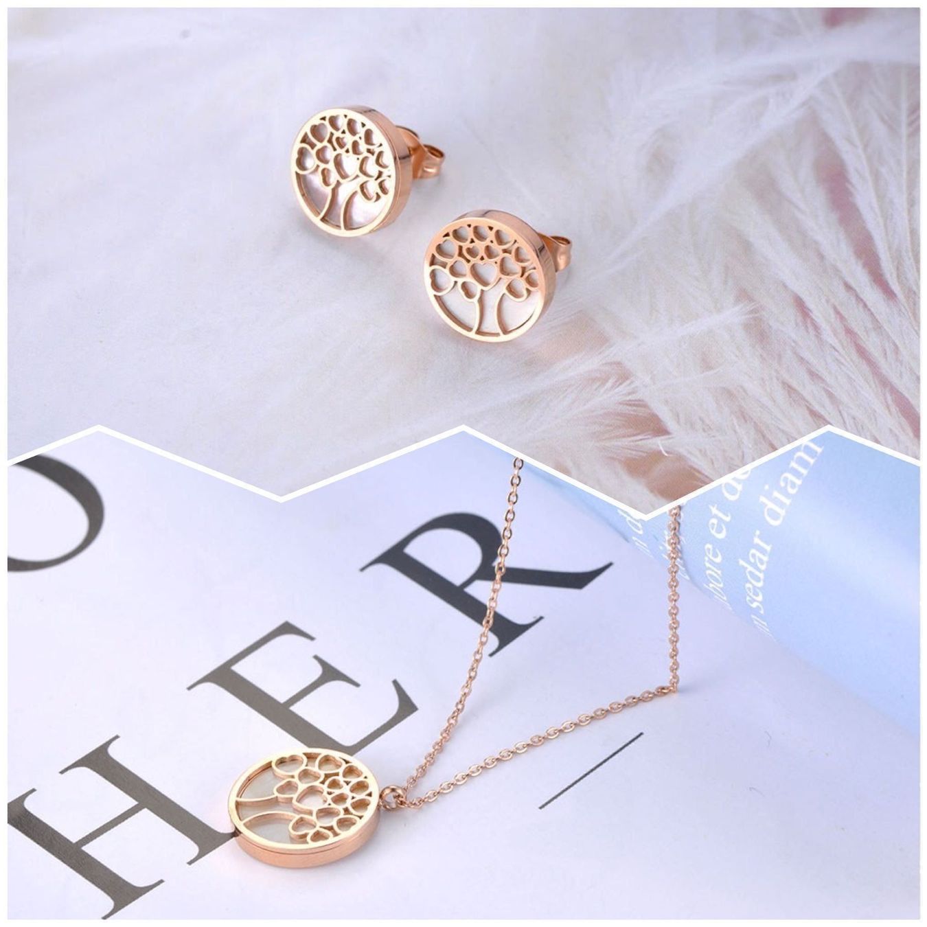 Sonstiger Schmuck: FamilyTree Set :: Necklace & Earrings – Neu (gemäss Beschreibung) aus Horgen von missistore 1