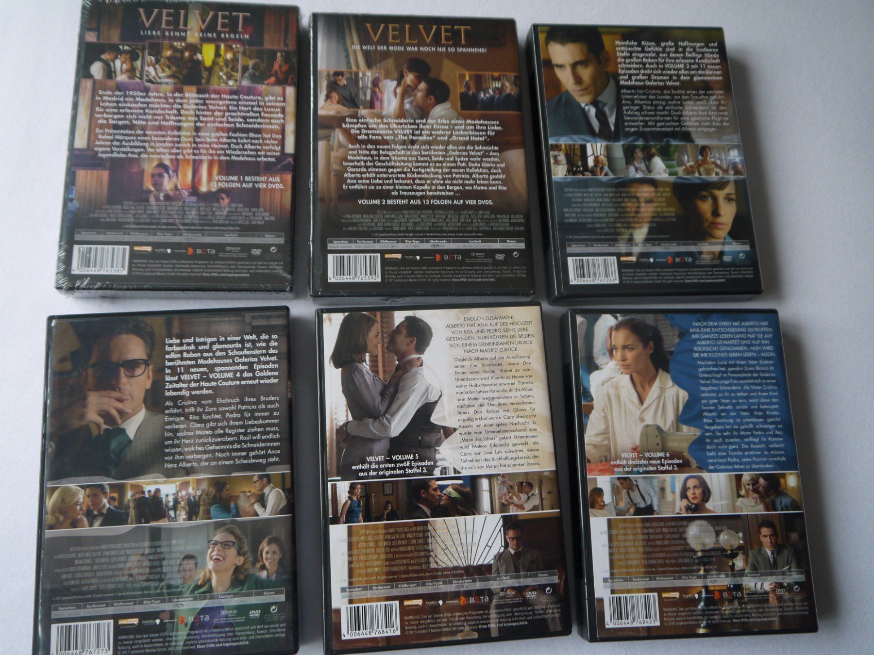 Tutti i DVDs: VELVET - Staffel  1-6 DVD – Usato da Hagendorn venduto da Blaf 2