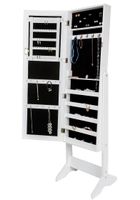 Schmuckschrank mit Spiegel, hochkant we