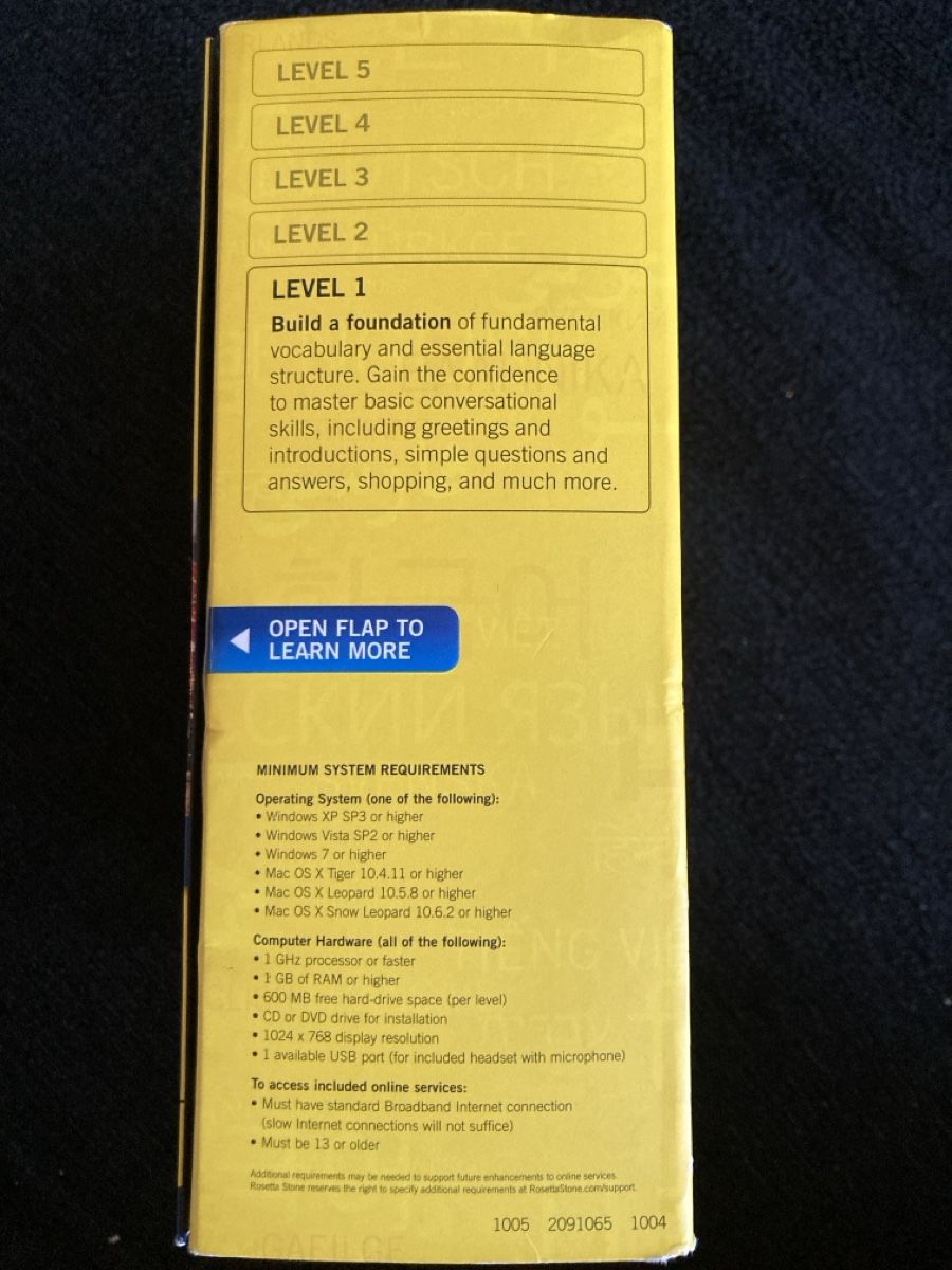 Software: RosettaStone Spanisch Level 1, Sprachkurs, Neu/Unbenutzt – Nuovo e nell'imballaggio originale da Vinelz venduto da Viewfinder84 2
