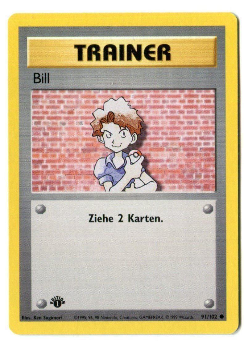 Pokémon Carte collezionabili: Bill Basis Set 1.Edition 91/102 Deutsch – Nuovo (secondo la descrizione) da Dornach venduto da Deco89
