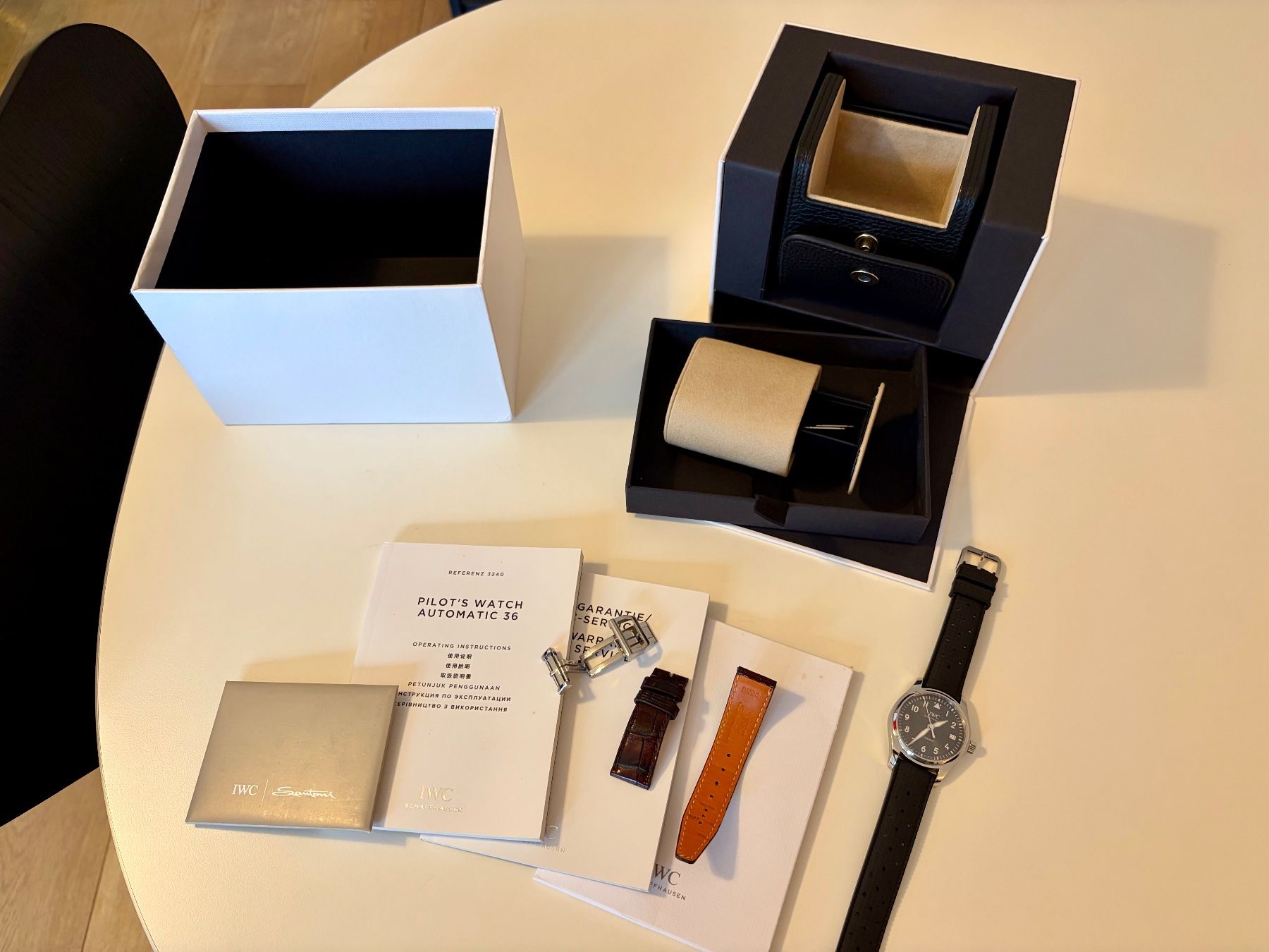 IWC Orologi: IWC Pilot 36, graues Ziffernblatt, Box no Papers – Usato da Uitikon Waldegg venduto da paratroopamac 6