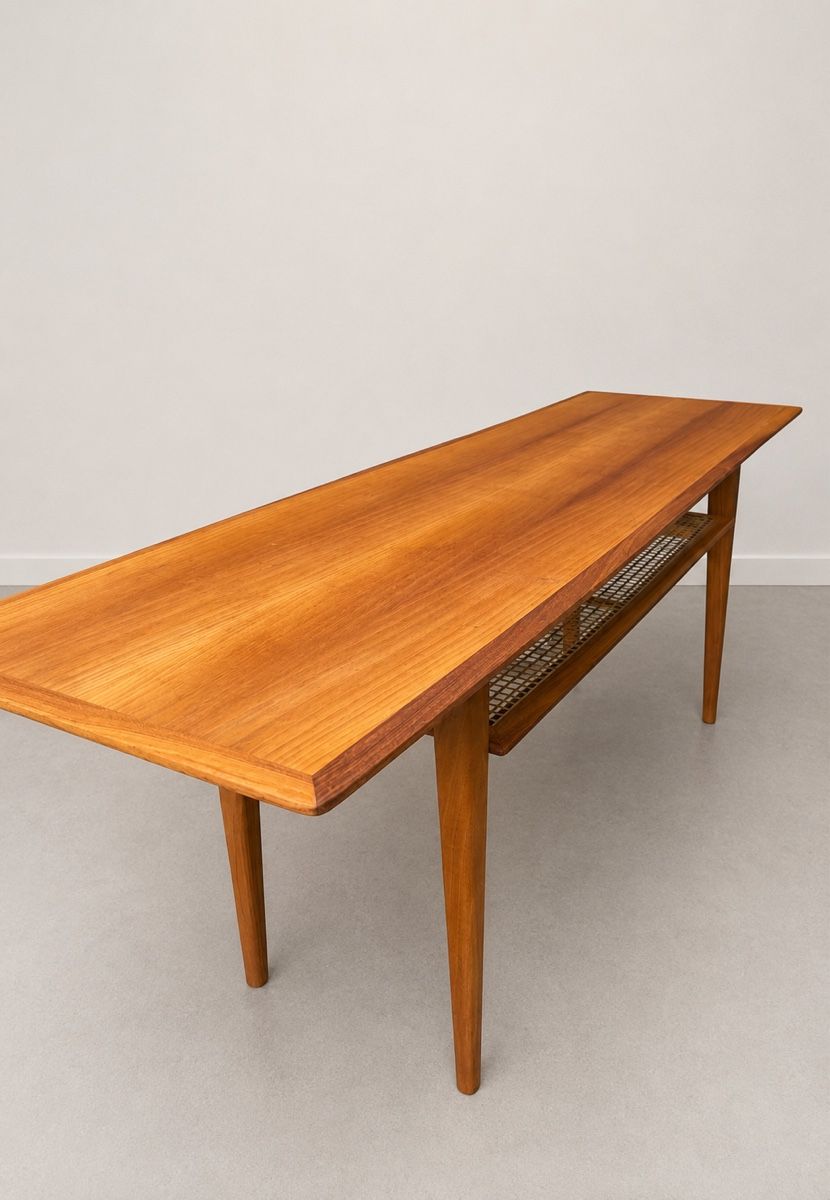 Tische: Tisch mit Ablage, Mid-Century, vermutlich Teak – Gebraucht aus Dachsen von Lor_sch 2