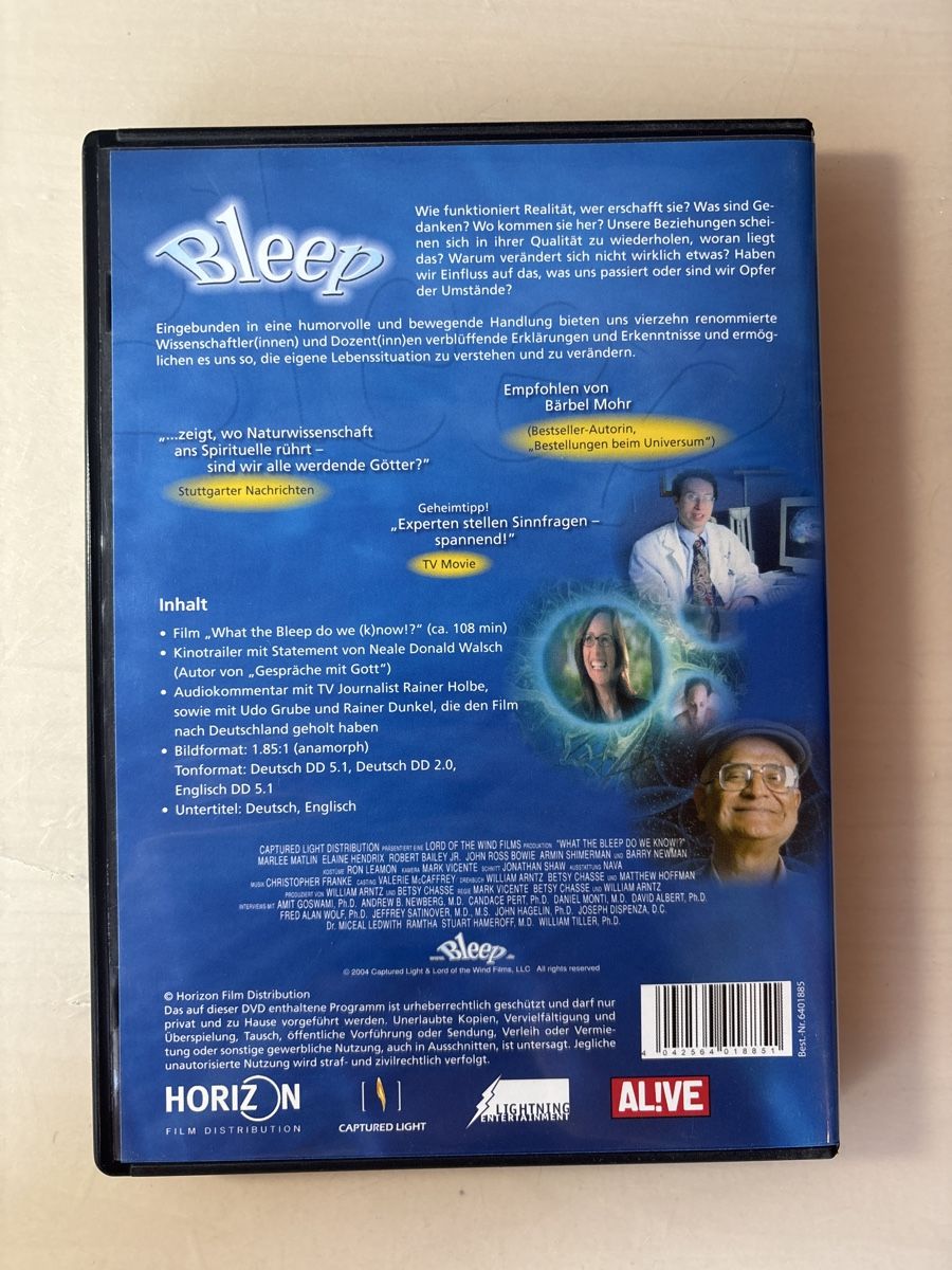 Tutti i DVDs: Bleep (0425) – Usato da Ruswil venduto da Slivio_ 1