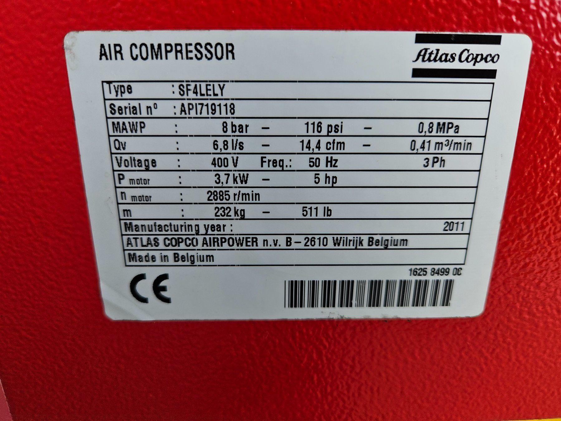 Atlas Copco Compresseurs: Kompressor Atlas Copco – D'occasion à Härkingen par LELYcenter 7