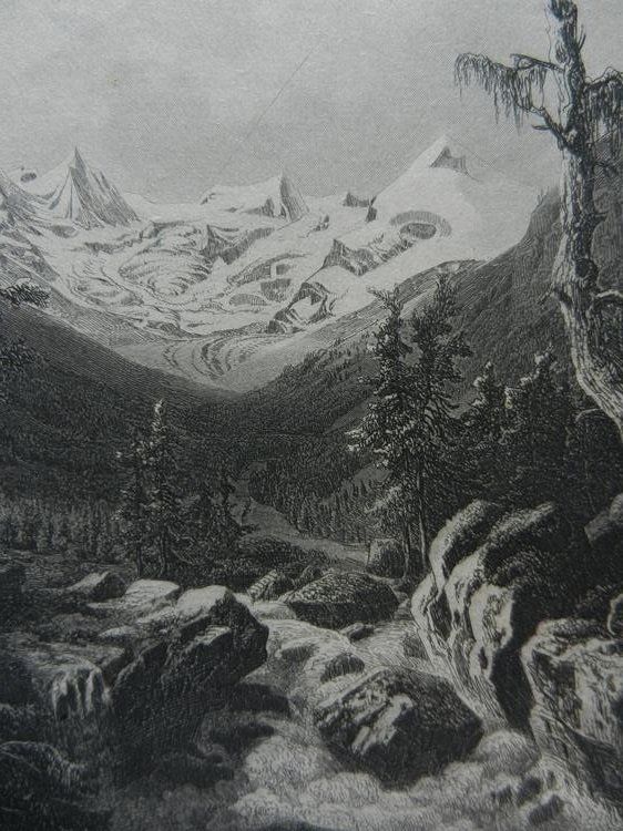 Incisioni: Roseg Gletscher von Huber – Usato da Risch venduto da Rischli15 5