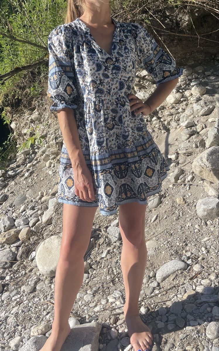 Vestiti: Vestito di cotone boho-chic con stampa floreale-1size – Nuovo (secondo la descrizione) da Gordevio venduto da LanaZimm 5