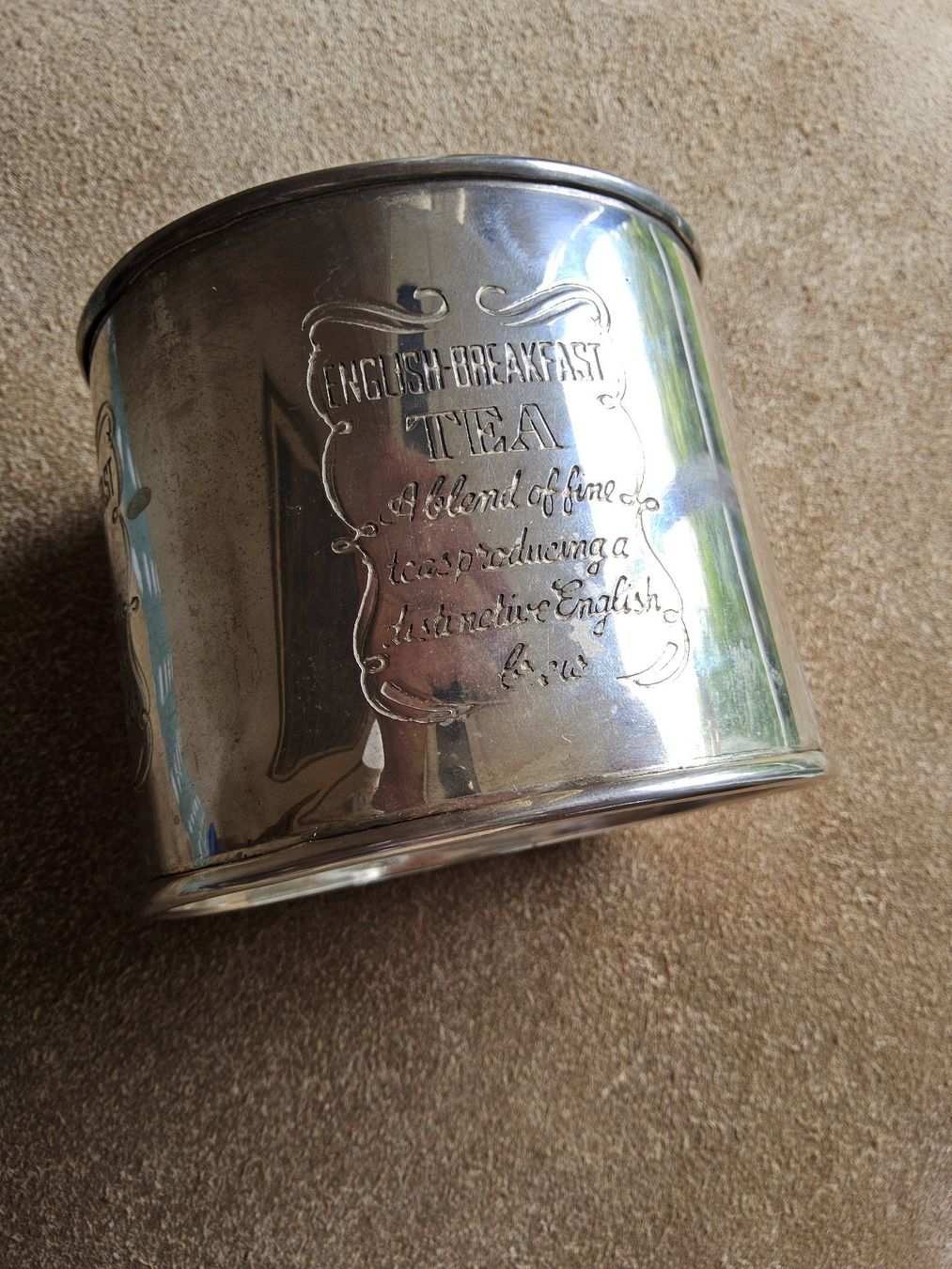 Altro per la casa: Vintage versilberte English Breakfast Teedose – Usato da Zürich venduto da helsan 3