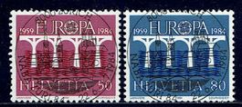 Europa 708 et 709 Vollstempel Naba Zürich