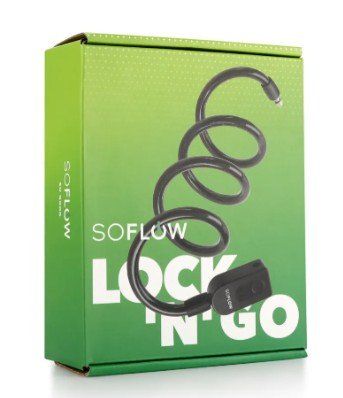 Lucchetti: SoFlow Spiralschloss, black, Fingerabdruck und App – Nuovo e nell'imballaggio originale da Bassersdorf venduto da COOL-AG 1