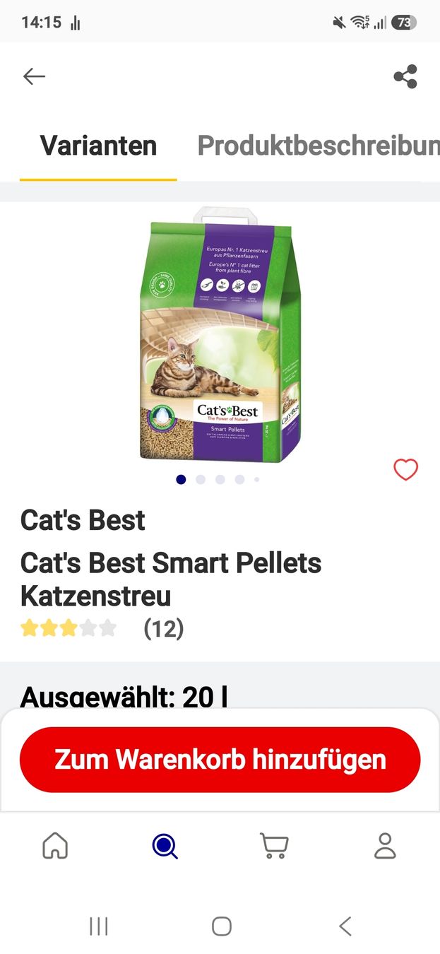Mangimi: NUR TWINT ZAHLUNG Cats Best Pellets 1×20L 10kg – Nuovo e nell'imballaggio originale da Burgdorf venduto da tamaraw03 1