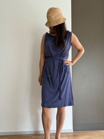 Kleid, Bruuns Bazar, blau/violette, Gr. M