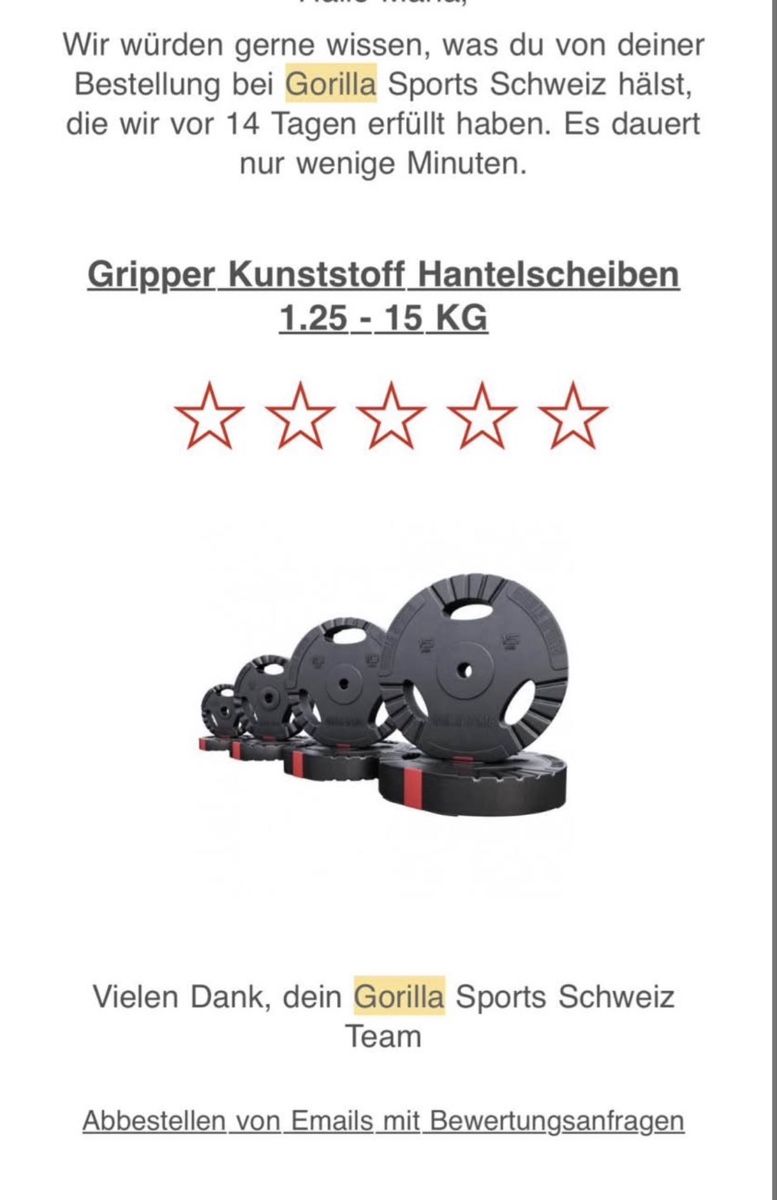Hometrainer: Hanteln Gorilla – Neu (gemäss Beschreibung) aus Unterengstringen von eno_7vwt