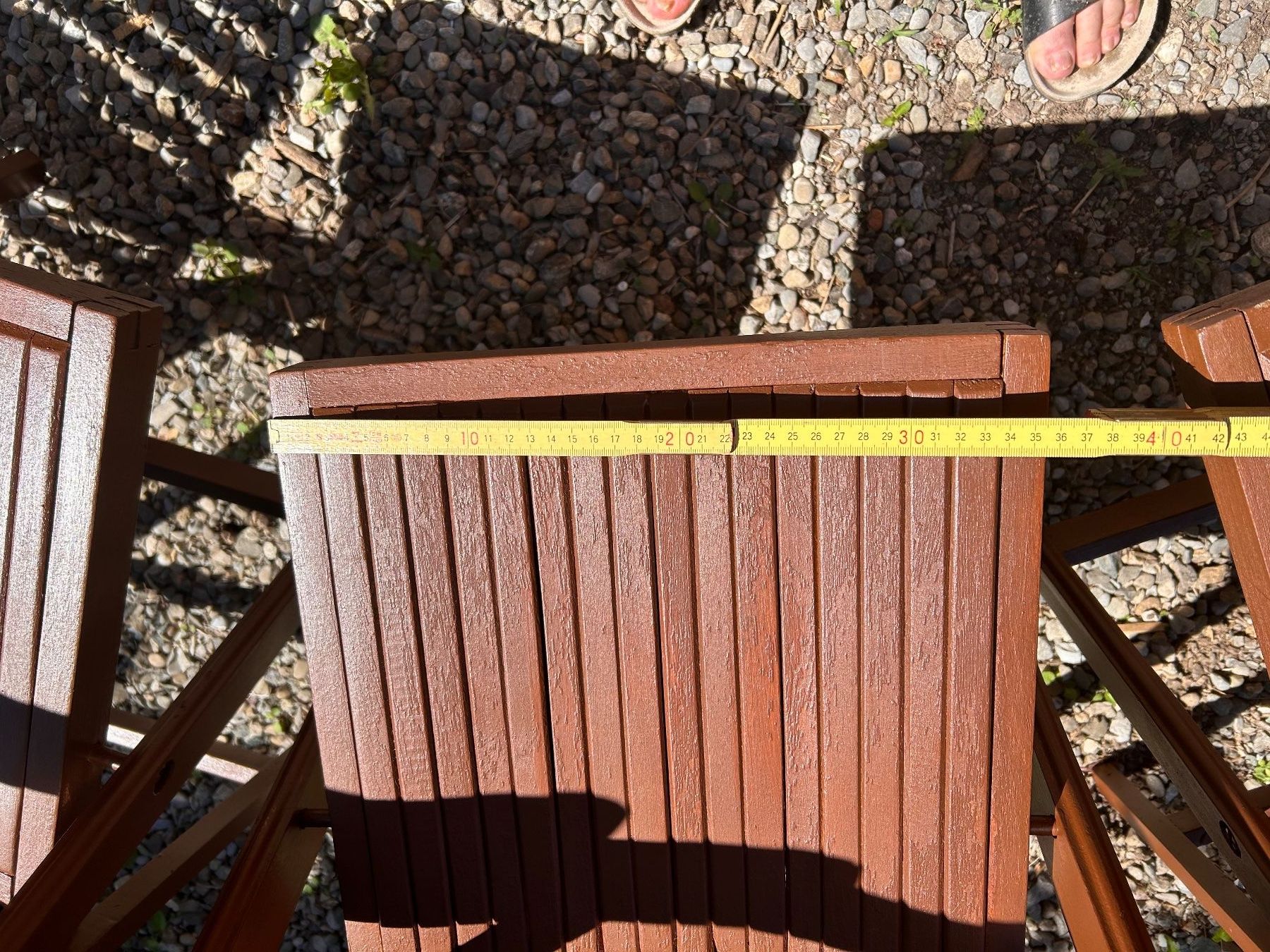 Sedie: 4 Klappstühle in schönem Braun – Usato da Aristau venduto da WalterM06 4