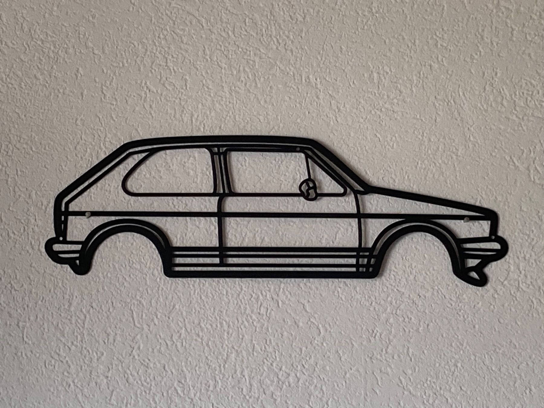 Poster & Bilder: Auto Silhouette Metall VW Golf 1 – Neu (gemäss Beschreibung) aus Wetzikon ZH von Boldeagle01