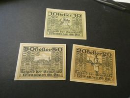 Oesterreich, Wimsbach - Notgeldscheine