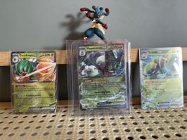 Pokémon Pflanzen ex Karten Set Meowscarada Decidueye Spidops