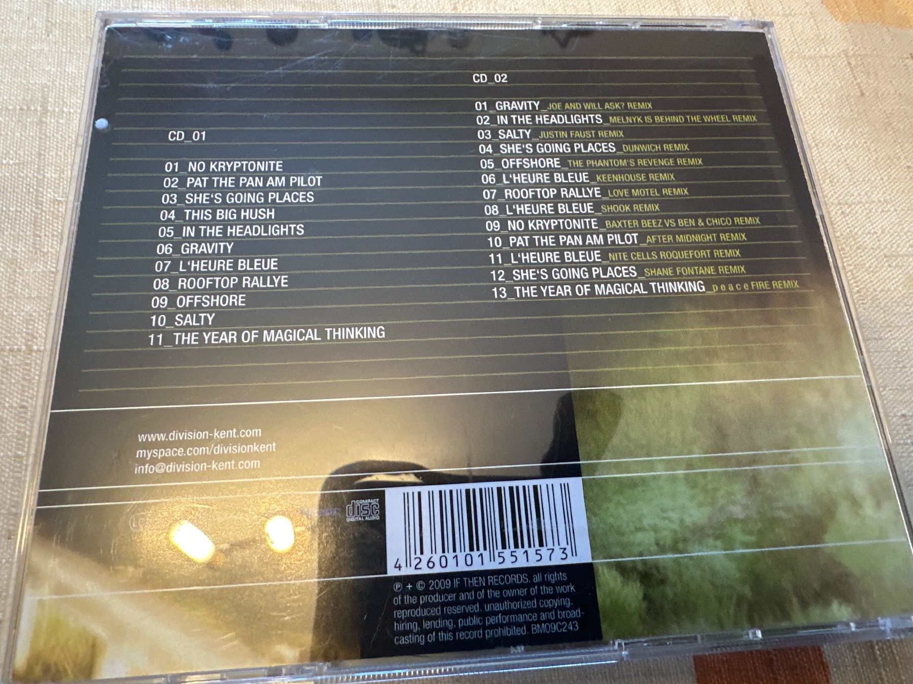 CD: Division Kent - Gravity (Special Edition 2CD Gravity & Remix – Usato da Schaffhausen venduto da D-MAC 1