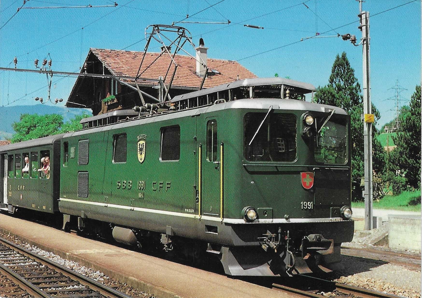 Ansichtskarten: Brünigbahn HGe 4/4 1991 – Neu (gemäss Beschreibung) aus Rothrist von Stranglehold