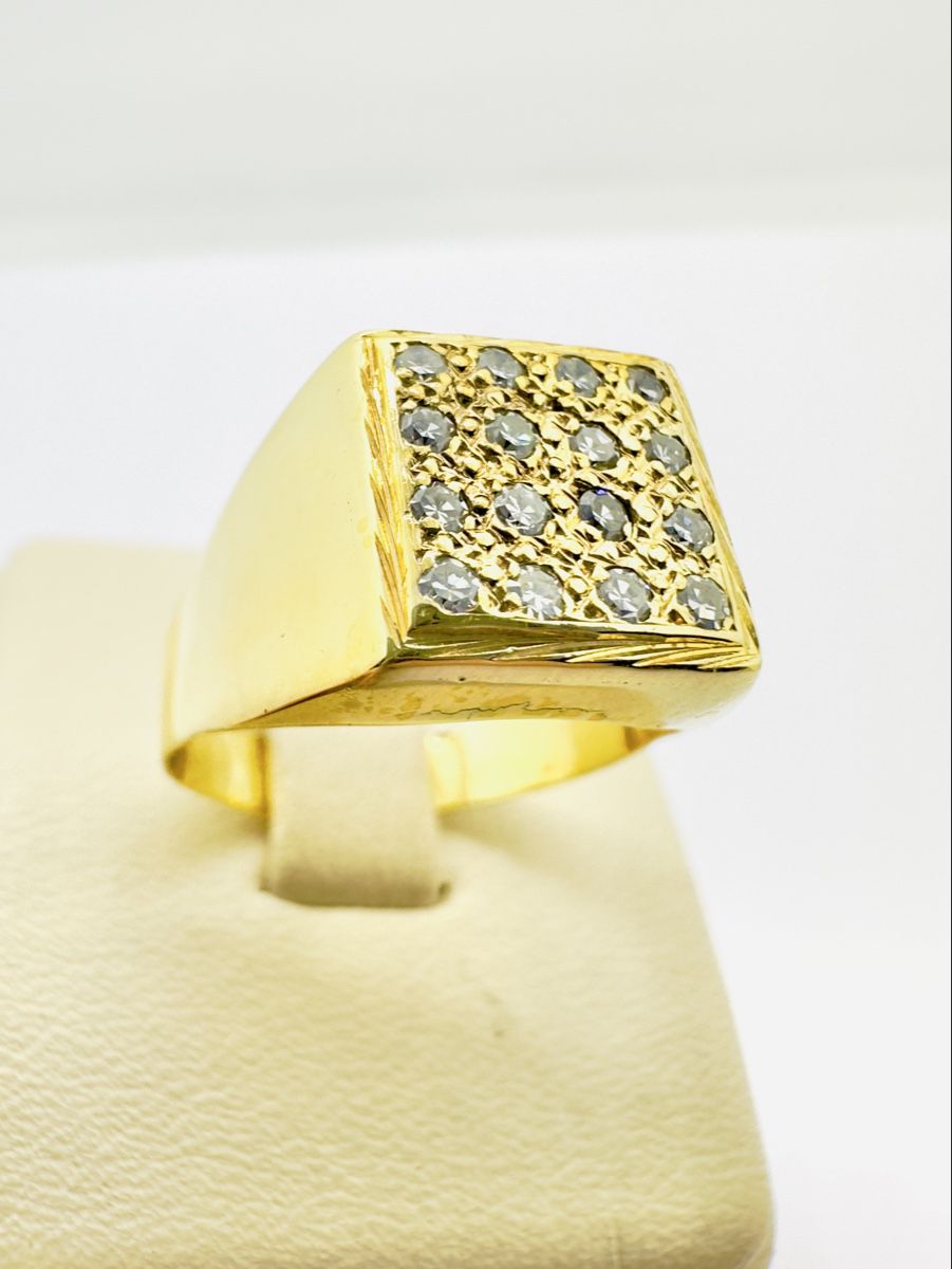 Ringe: 750/18 Karat Gold Ring mit 032 Ct Brillanten – Gebraucht aus Murg von MTGold 4