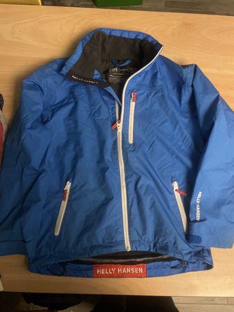 Blaue Helly Hansen Regen Jacke, Gr. 152, Top Zustand