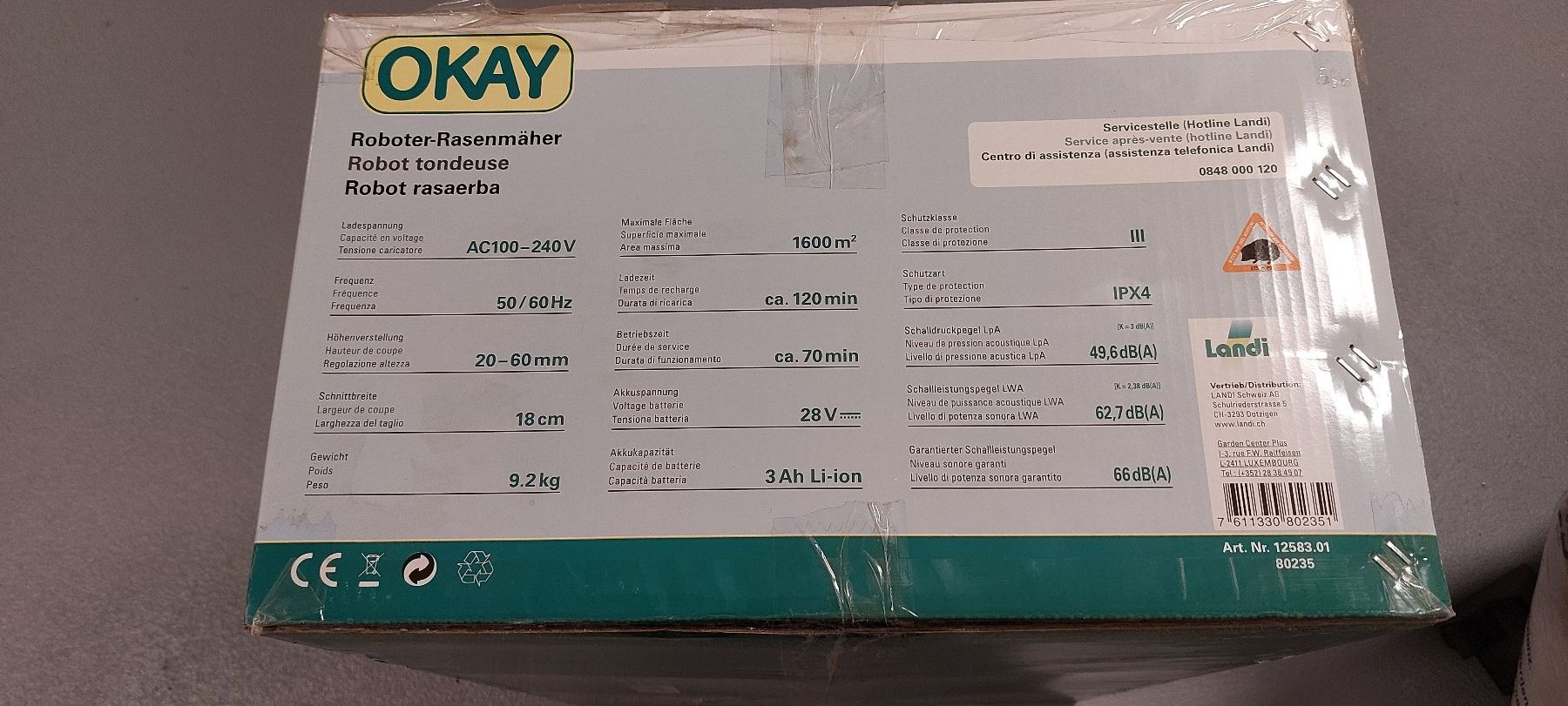 Tagliaerba: Rasenroboter RM1600 Okay NEU – Nuovo (secondo la descrizione) da Lupfig venduto da Robob2 1