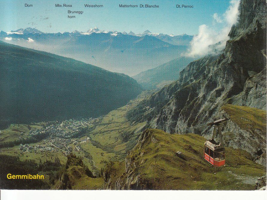 Ansichtskarten: Gemmibahn 1976 – Gebraucht aus Bürglen TG von StampGraf