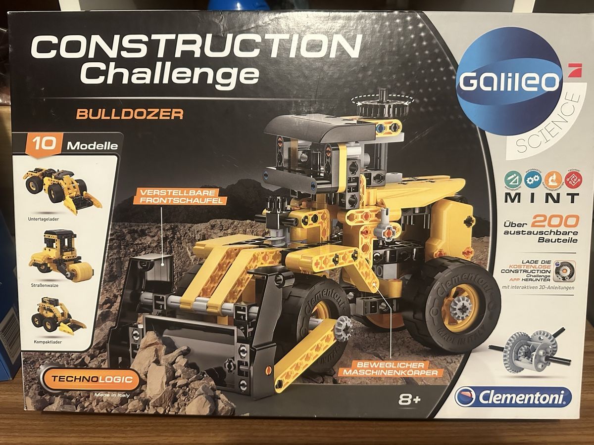 Baukästen: Clementoni Baukasten Construction Challenge Bulldozer, MINT – Neu und originalverpackt aus Wangen b. Olten von MOMO80