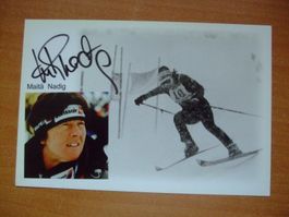 MARIA THERES NADIG (CH) SKISTAR AUTOGRAMMKARTE