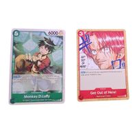 Monkey D Luffy + Get out of Hands Stamped Promo One Piece