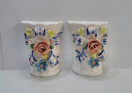 2 X Keramik Wanddekoration, Vase