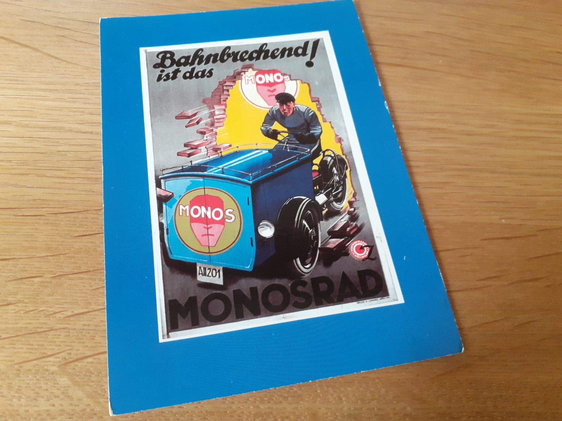 Cartoline postali: BAHNBRECHEND ist das MONOS RAD – Usato da Winterthur venduto da Ornyx7