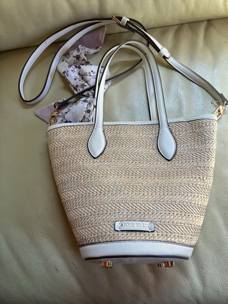 Borse da donna: Neue Strohhandtasche von Anne Klein – Nuovo (secondo la descrizione) da Bassersdorf venduto da groovygremlin