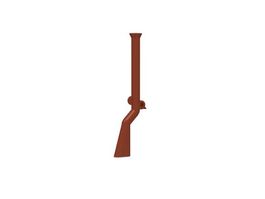 LEGO Pirates Weapon - Reddish Brown Flintlock Musket - 2561