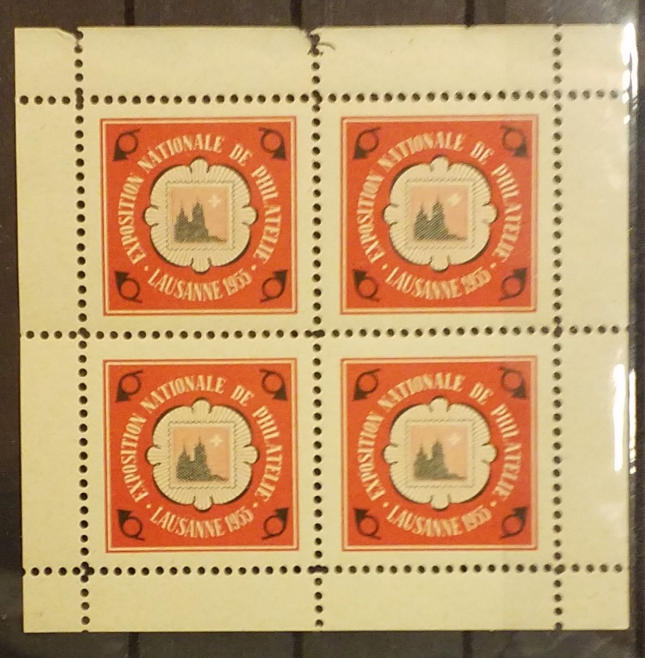 Tutti i francobolli: MA353) 1955, Vignette im Kleinbogen postfrisch selten – Nuovo (secondo la descrizione) da Baden venduto da Eggi