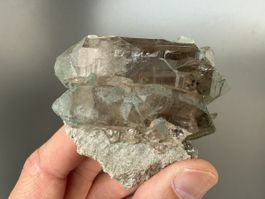 Rauchquarz Doppelender Val Cavardiras