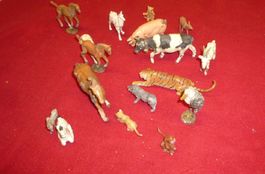 Linol Elastolin Masse Figuren Zoo Tier Kuh Wildschwein Eleph