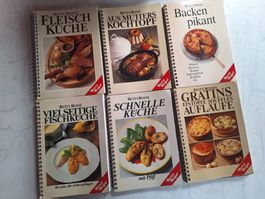 6 STK BETTY BOSSI KOCHBÜCHER SAMMLUNG