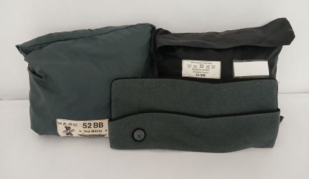 Armee Mantel Set grün & schwarz + Mütze