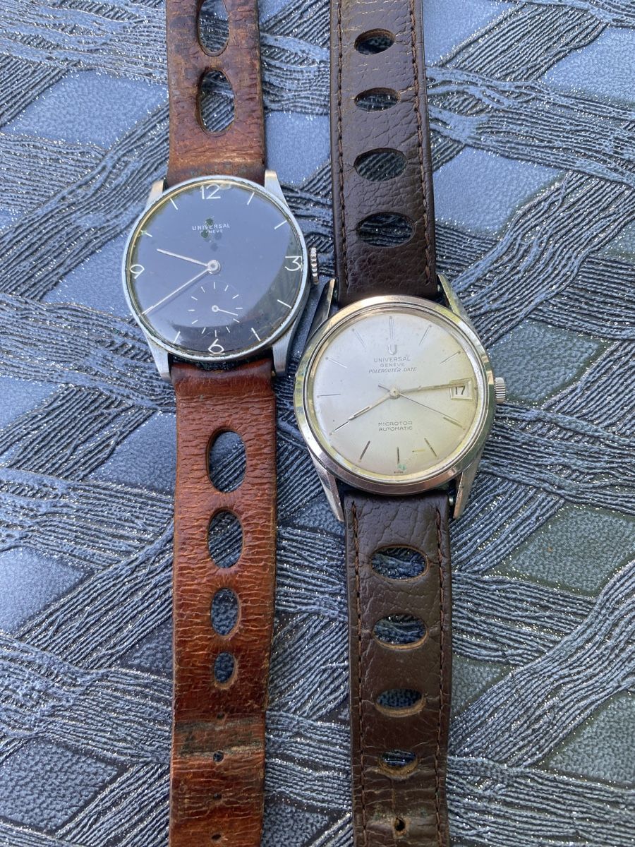 Universal Genève Orologi: Lot de 2 montres Universal Genève Polerouter Date Microtor  – Usato da Marly venduto da Tchatcho01