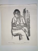 Pietro Chiesa Lugano – Madre con bambina / Holzschnitt