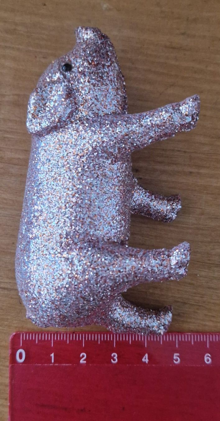 Tutte le decorazioni: Deko-Schweinchen Glitzer rosa – Usato da Frauenfeld venduto da jgh_gx6v 3